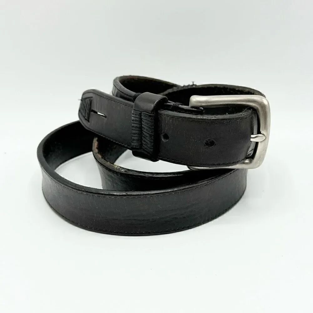 Columbia black brown leather belt - Men’s 38